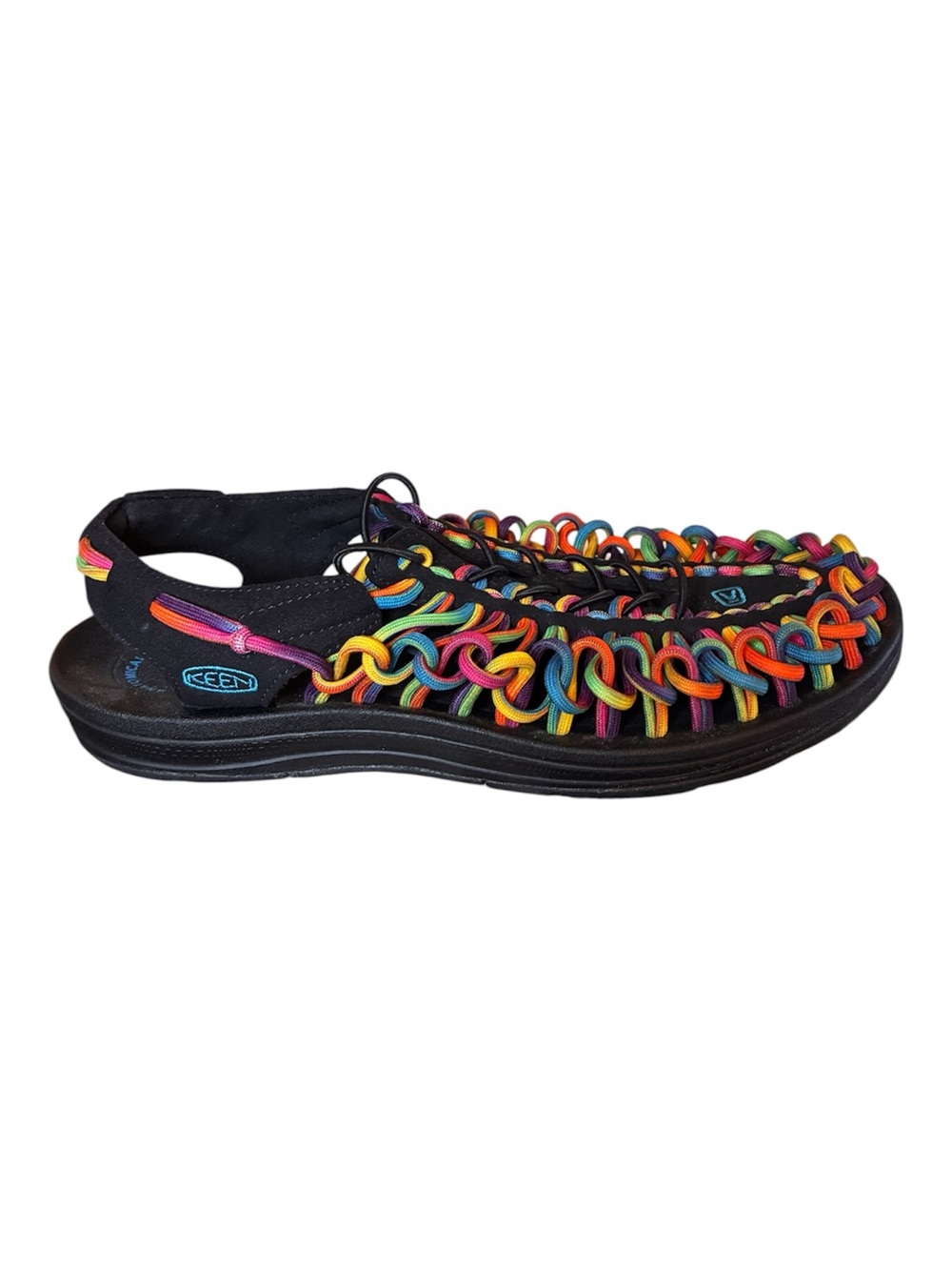 Women’s Size 11 Keen Uneek Original Tie Dye Two Cord Sandal Rainbow